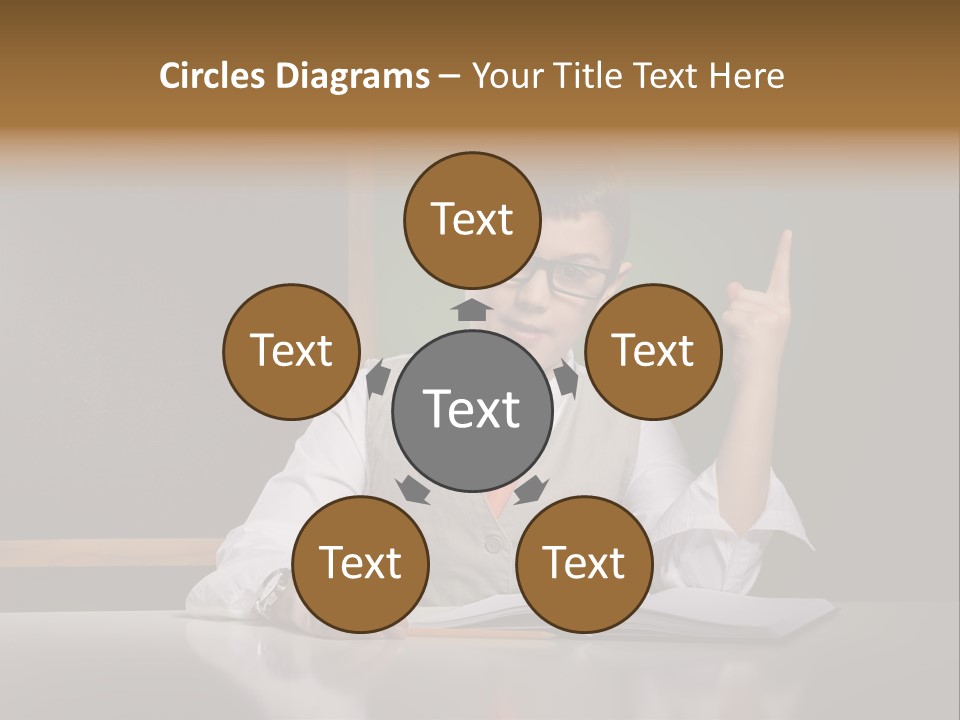 Children Fashion Curiosity Pencil PowerPoint Template