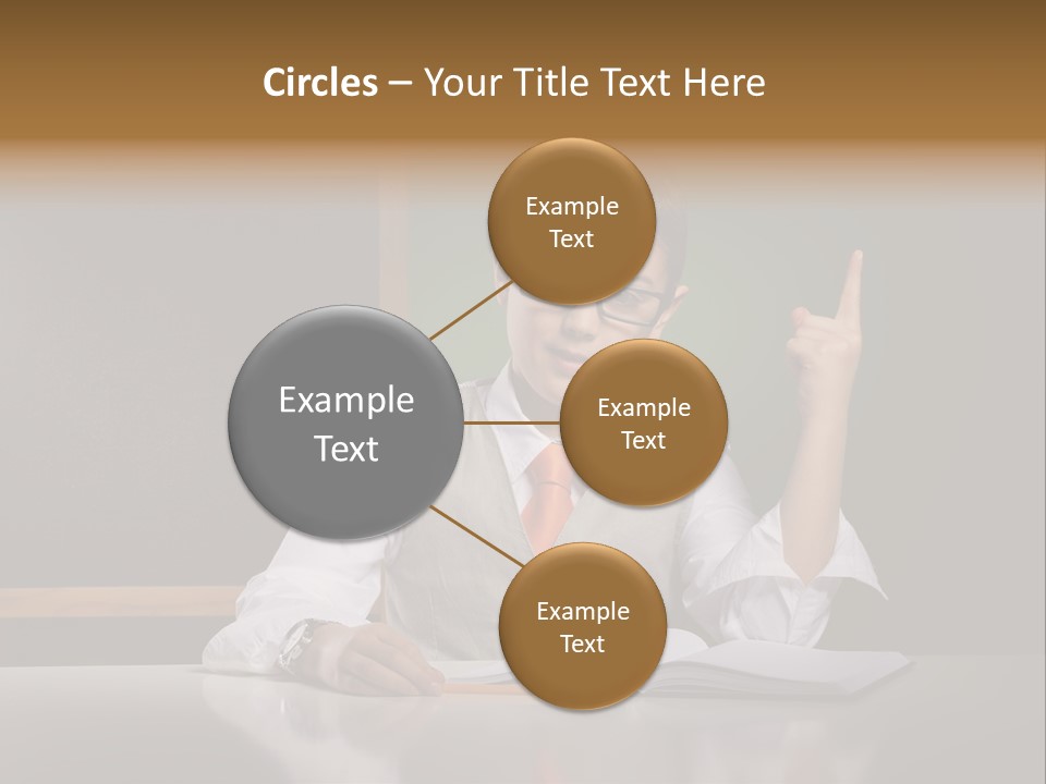 Children Fashion Curiosity Pencil PowerPoint Template