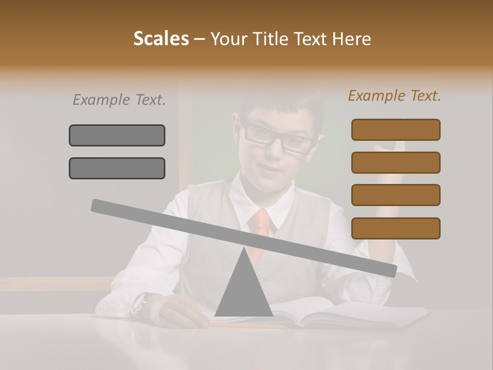 Children Fashion Curiosity Pencil PowerPoint Template