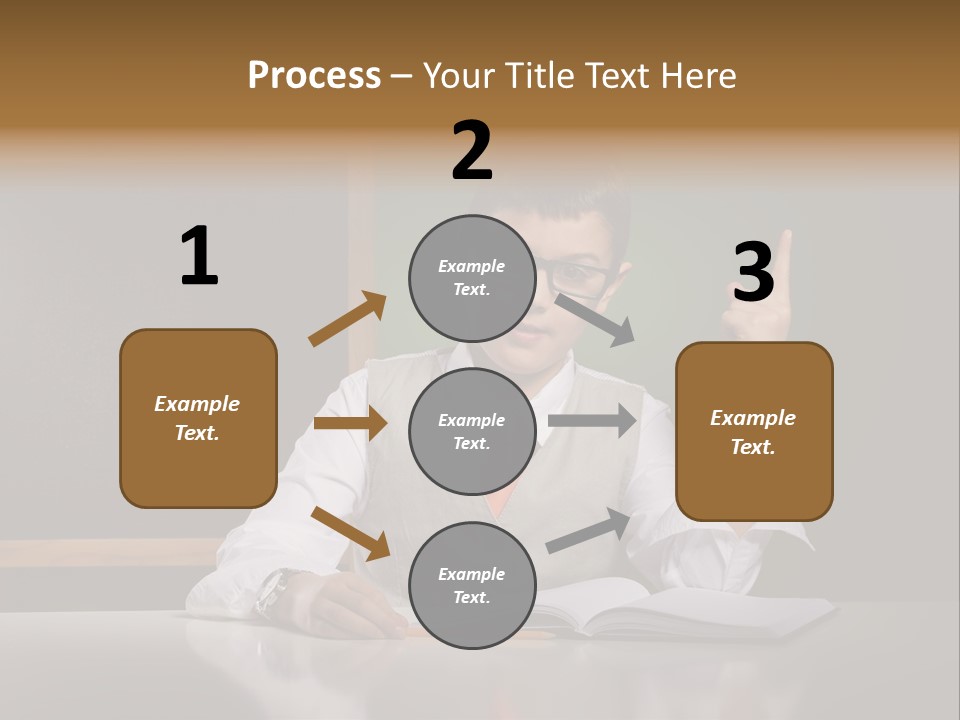 Children Fashion Curiosity Pencil PowerPoint Template