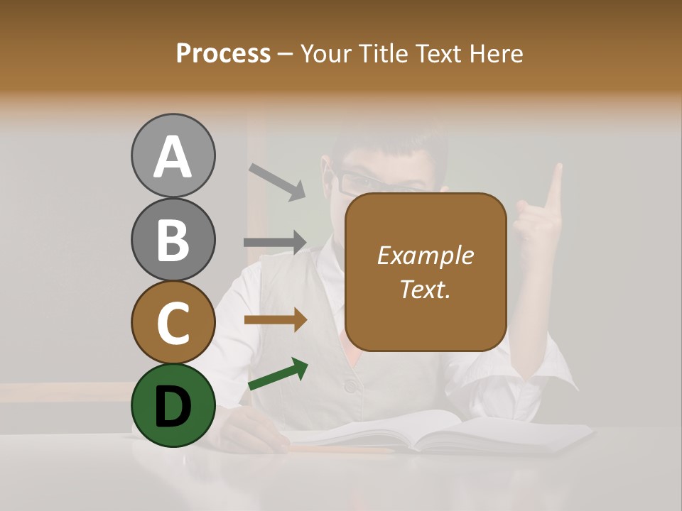 Children Fashion Curiosity Pencil PowerPoint Template