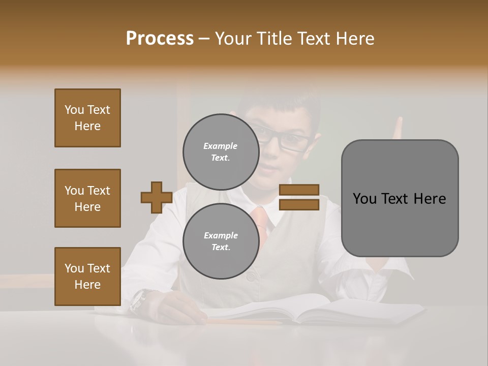 Children Fashion Curiosity Pencil PowerPoint Template