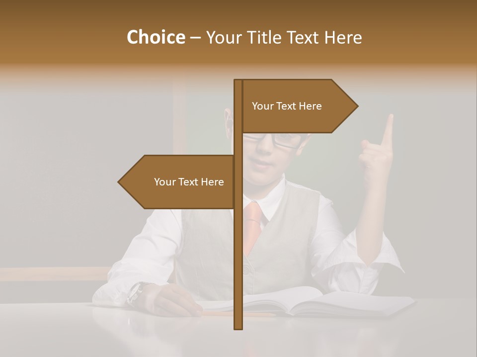 Children Fashion Curiosity Pencil PowerPoint Template