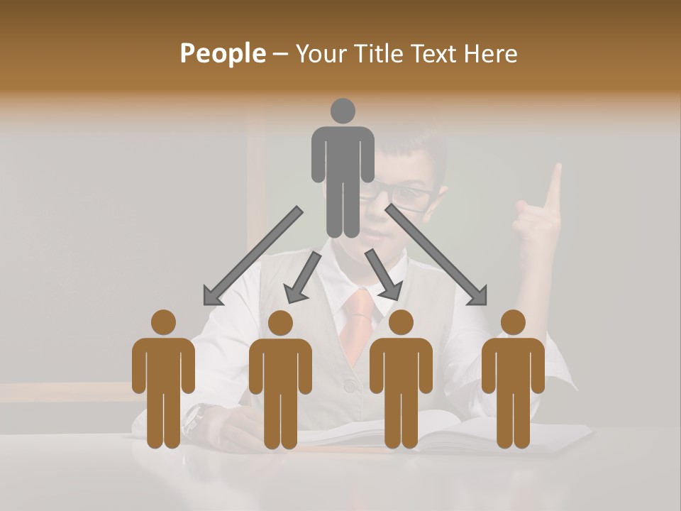 Children Fashion Curiosity Pencil PowerPoint Template