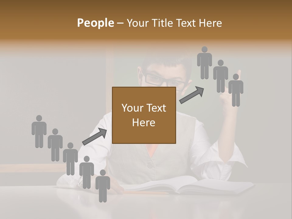 Children Fashion Curiosity Pencil PowerPoint Template