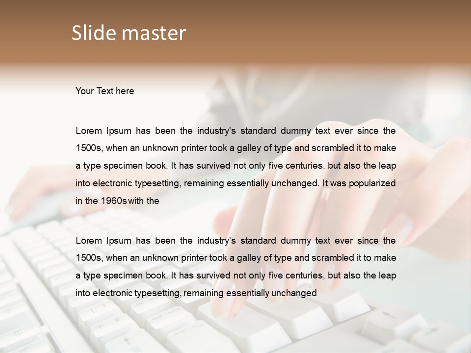 Closeup Board Button PowerPoint Template
