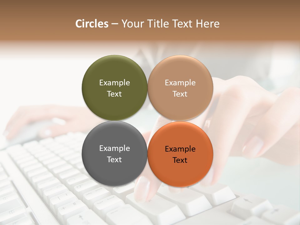 Closeup Board Button PowerPoint Template