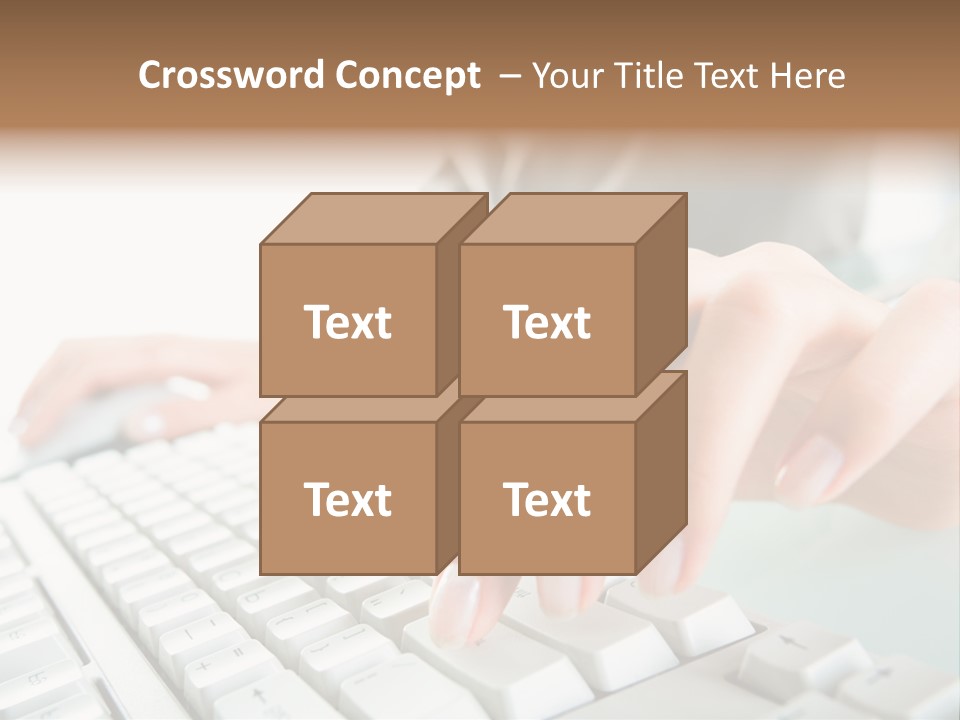 Closeup Board Button PowerPoint Template