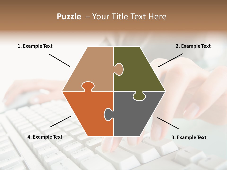 Closeup Board Button PowerPoint Template