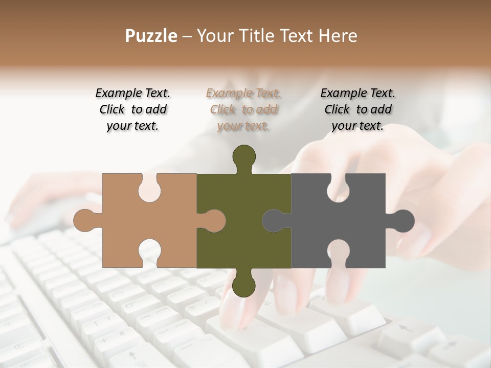 Closeup Board Button PowerPoint Template