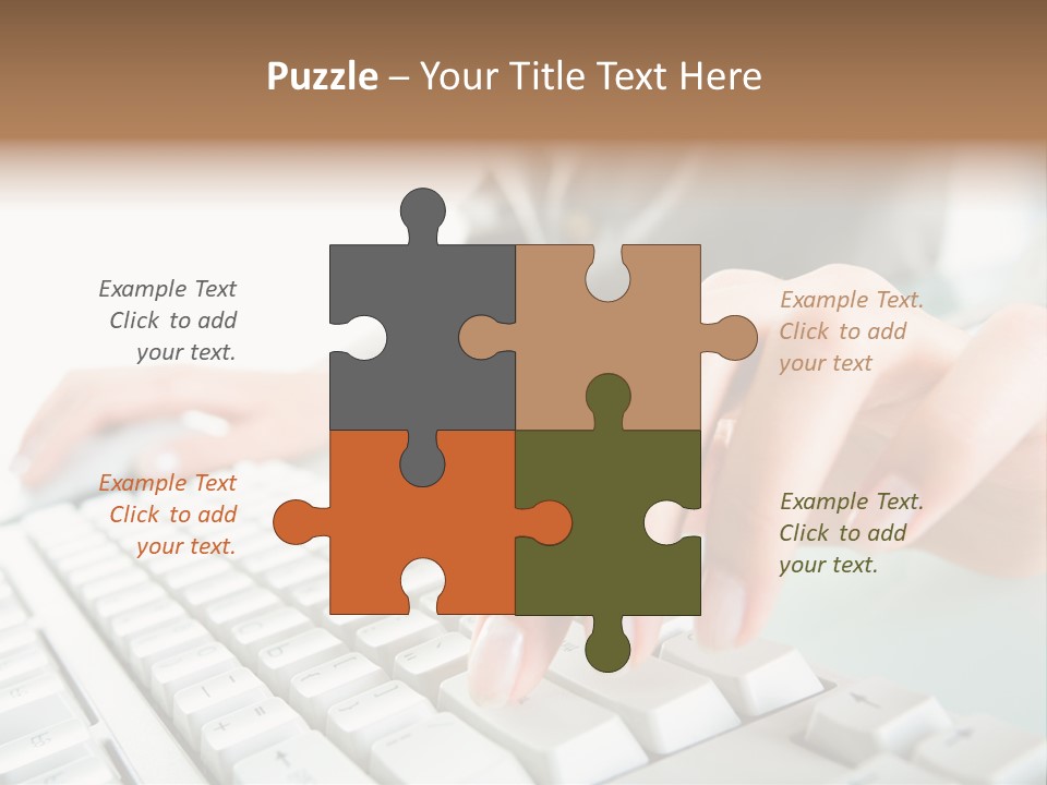 Closeup Board Button PowerPoint Template