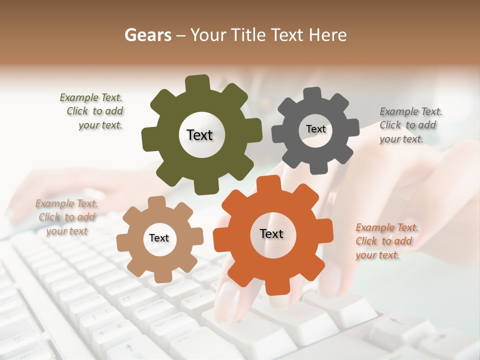 Closeup Board Button PowerPoint Template