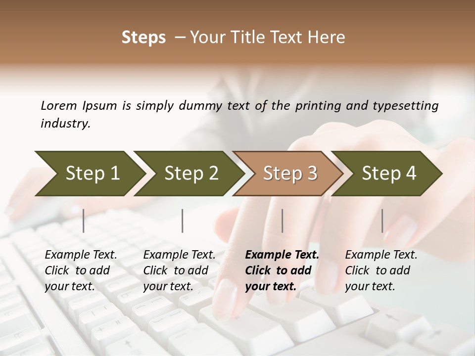 Closeup Board Button PowerPoint Template