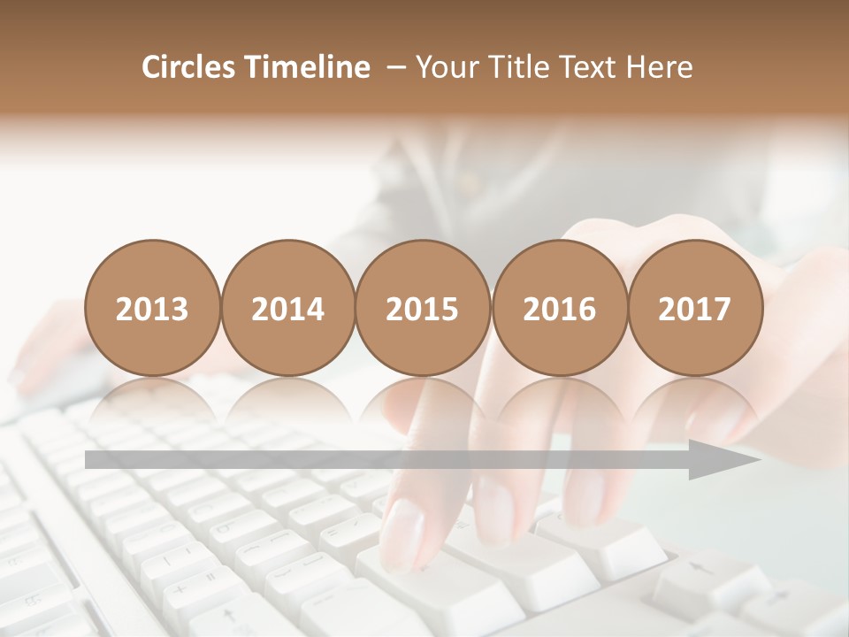 Closeup Board Button PowerPoint Template