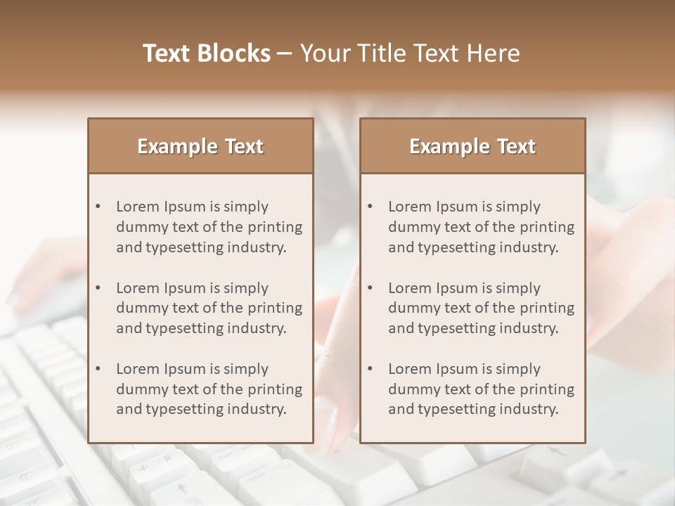 Closeup Board Button PowerPoint Template