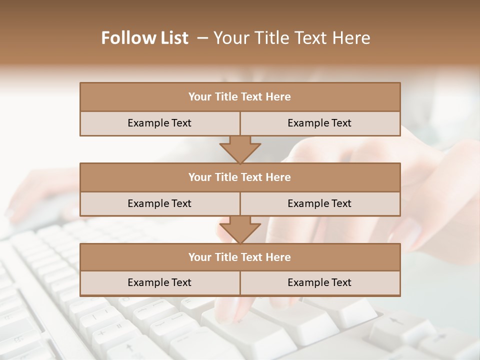 Closeup Board Button PowerPoint Template