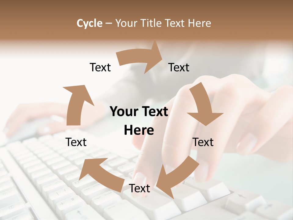 Closeup Board Button PowerPoint Template