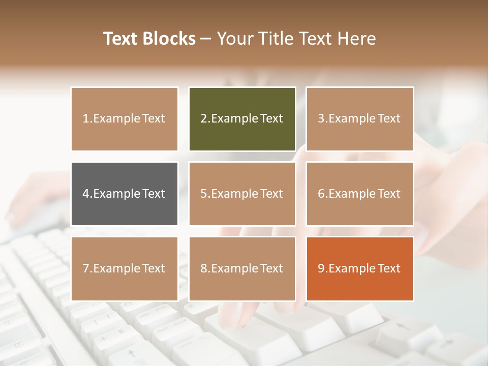 Closeup Board Button PowerPoint Template