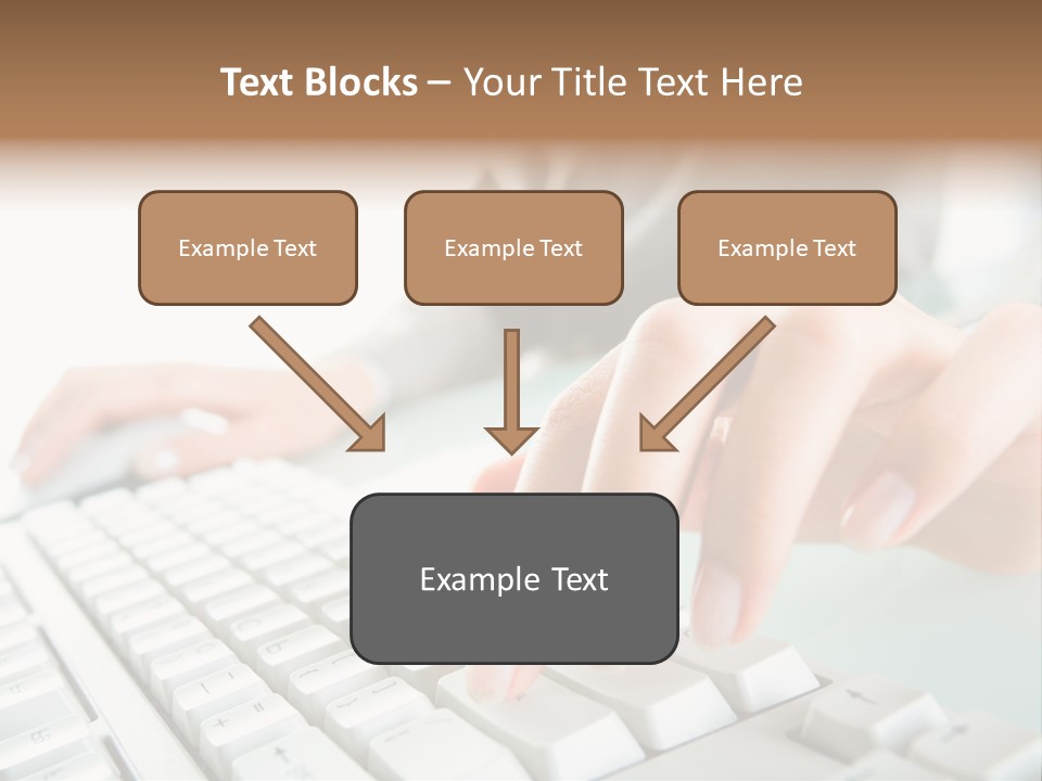 Closeup Board Button PowerPoint Template