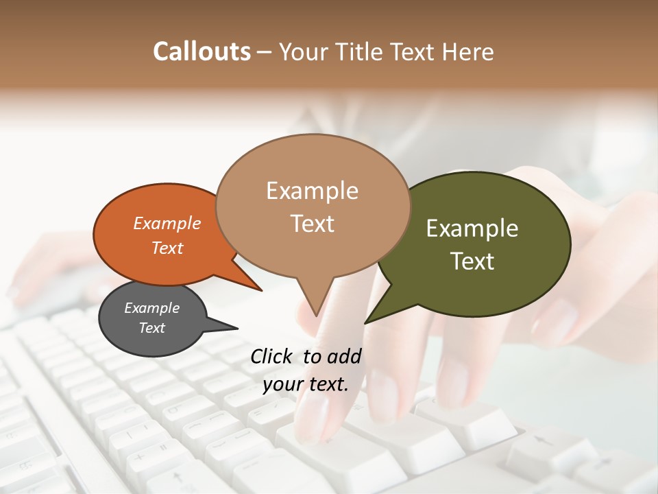Closeup Board Button PowerPoint Template