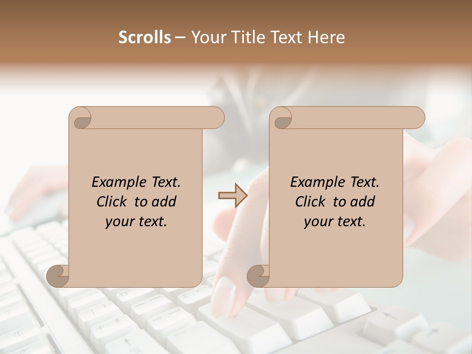 Closeup Board Button PowerPoint Template