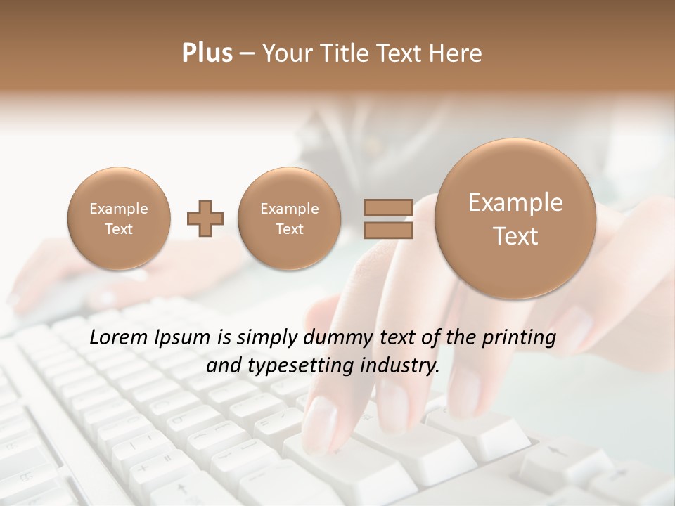 Closeup Board Button PowerPoint Template