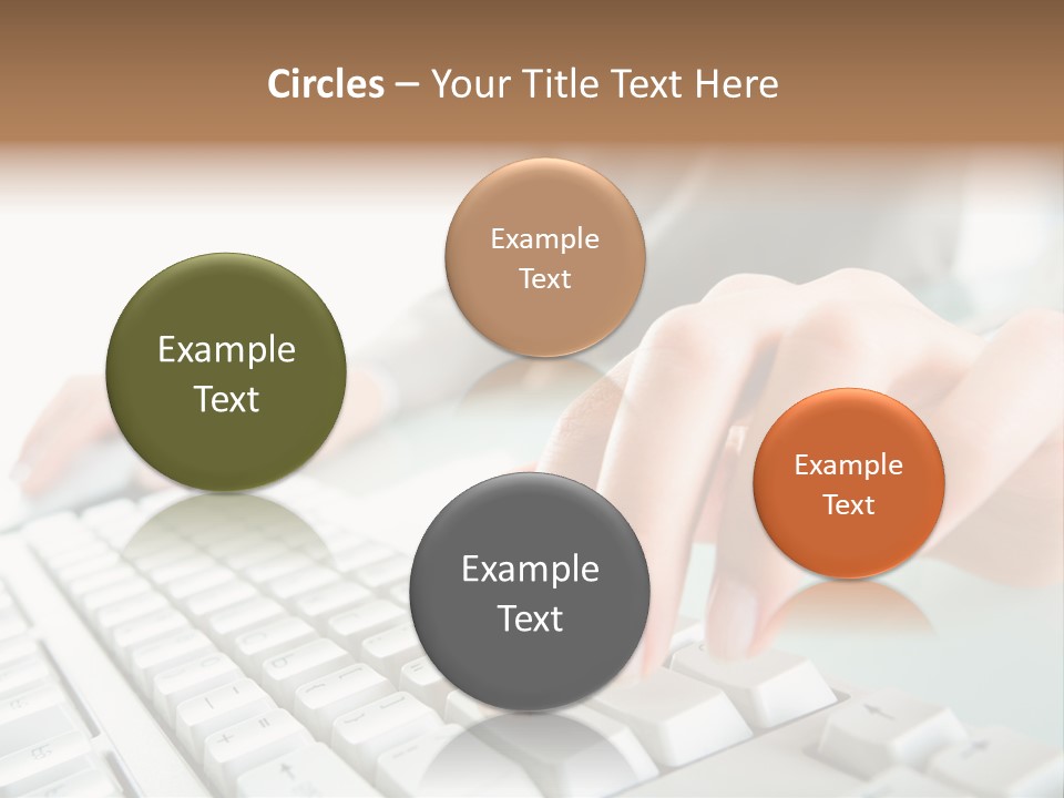 Closeup Board Button PowerPoint Template