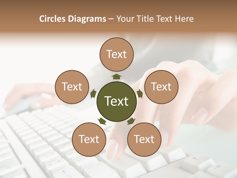 Closeup Board Button PowerPoint Template