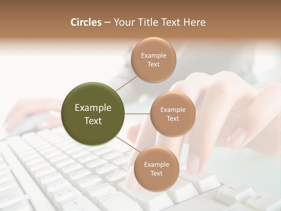Closeup Board Button PowerPoint Template