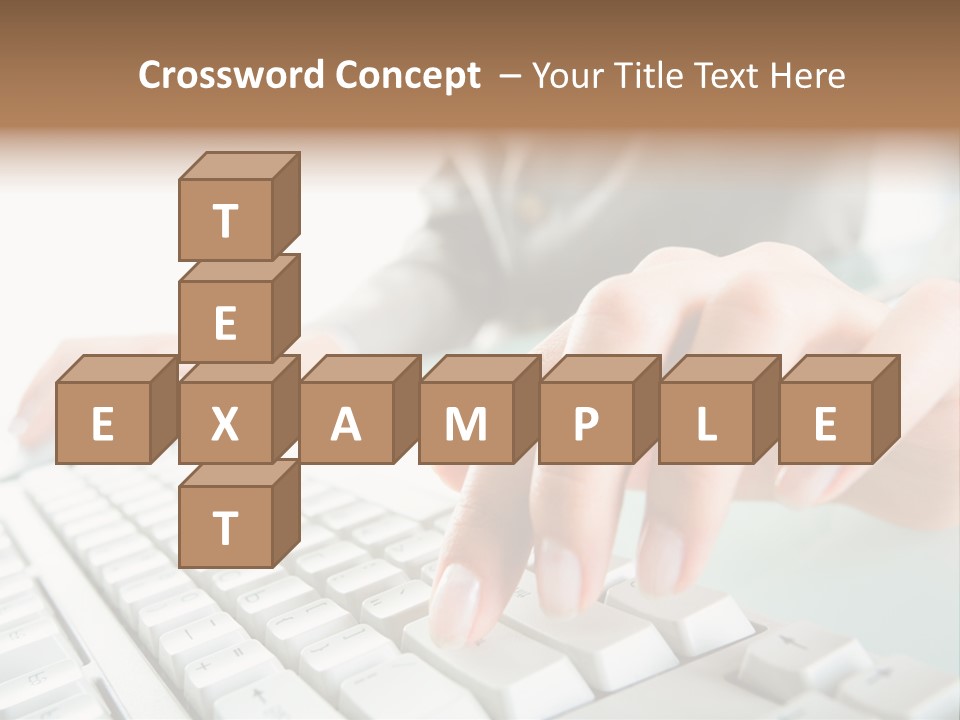 Closeup Board Button PowerPoint Template