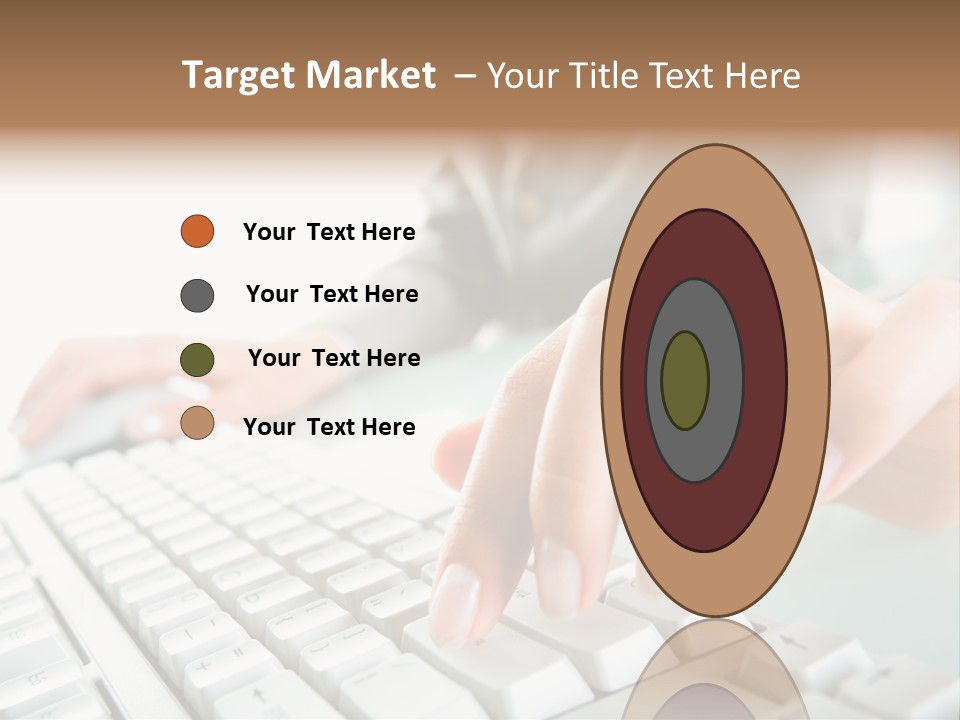 Closeup Board Button PowerPoint Template