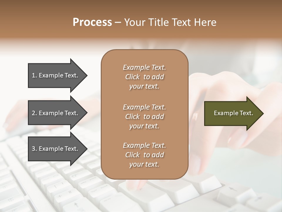 Closeup Board Button PowerPoint Template