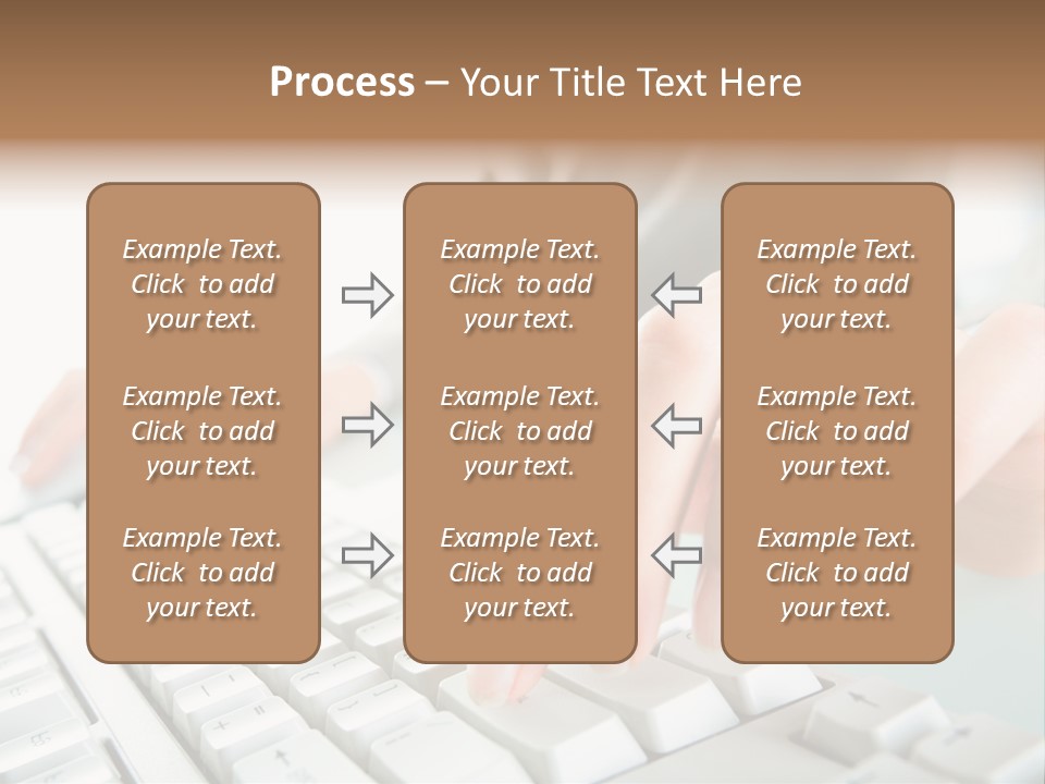 Closeup Board Button PowerPoint Template