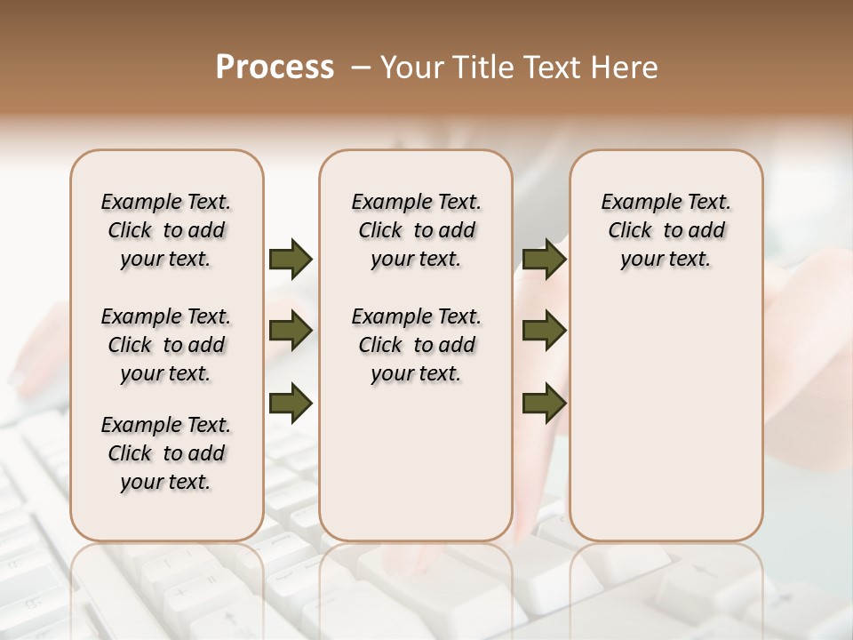 Closeup Board Button PowerPoint Template