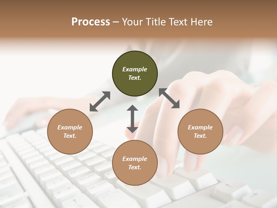 Closeup Board Button PowerPoint Template