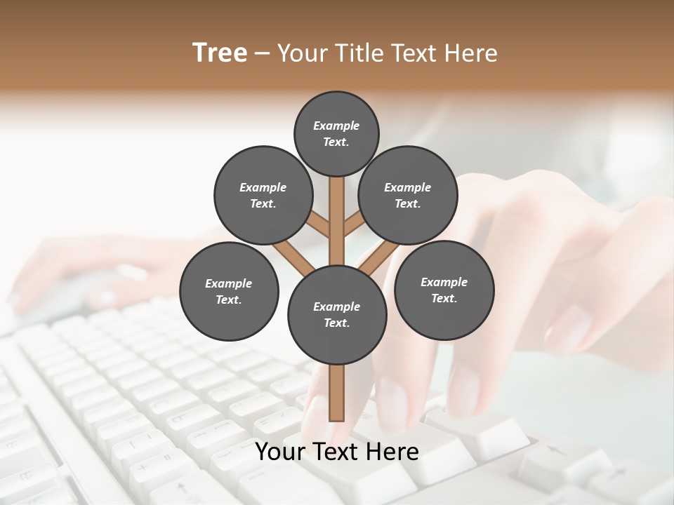Closeup Board Button PowerPoint Template