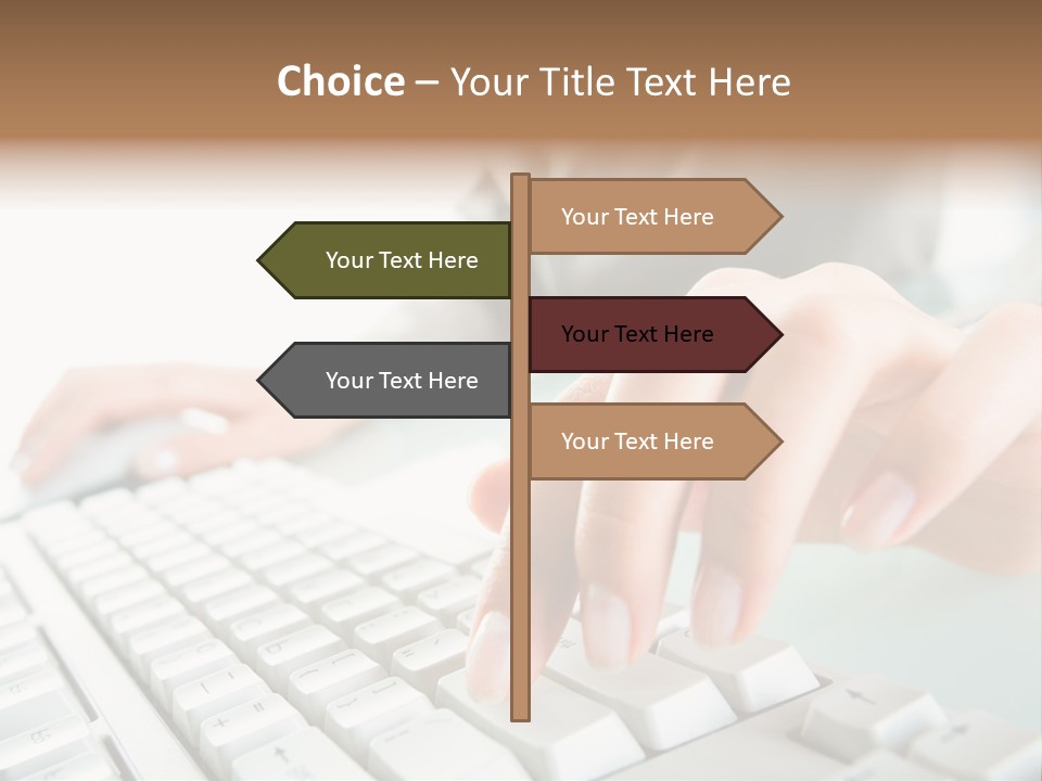 Closeup Board Button PowerPoint Template