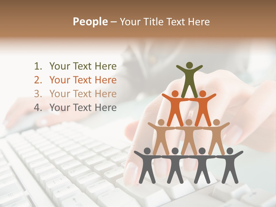 Closeup Board Button PowerPoint Template