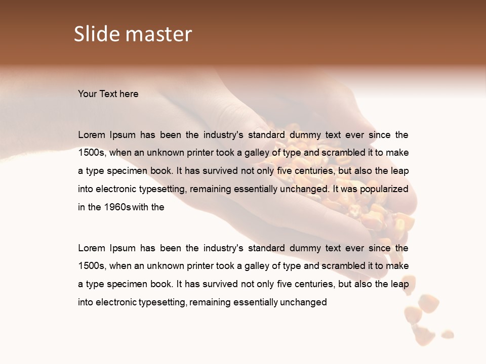 Grow Beauty Seeds PowerPoint Template