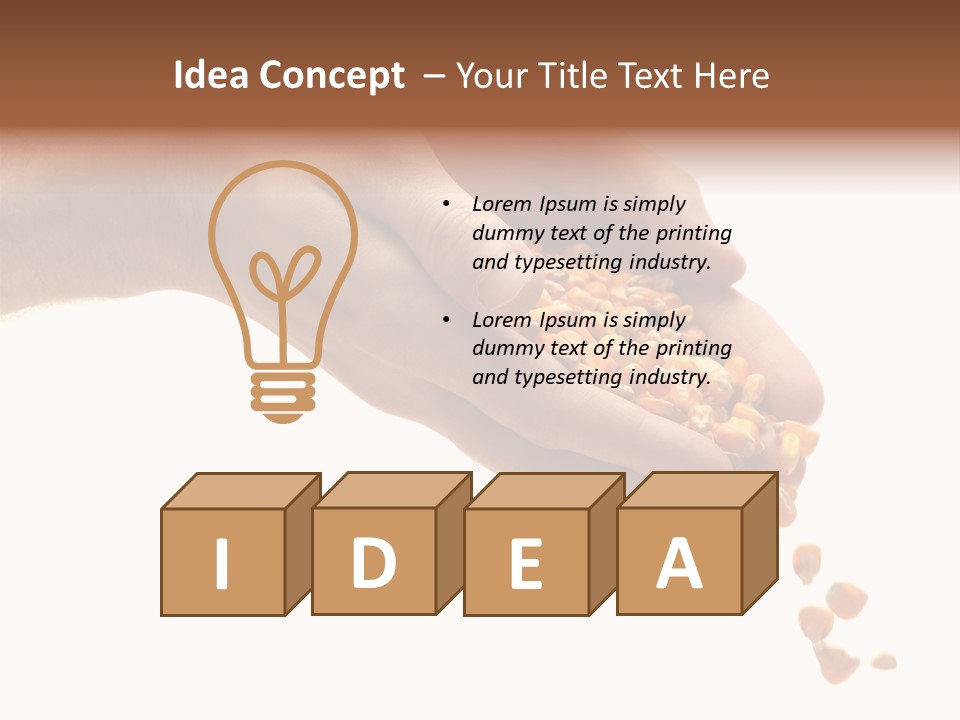 Grow Beauty Seeds PowerPoint Template