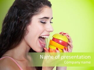 Smile Happiness Food PowerPoint Template