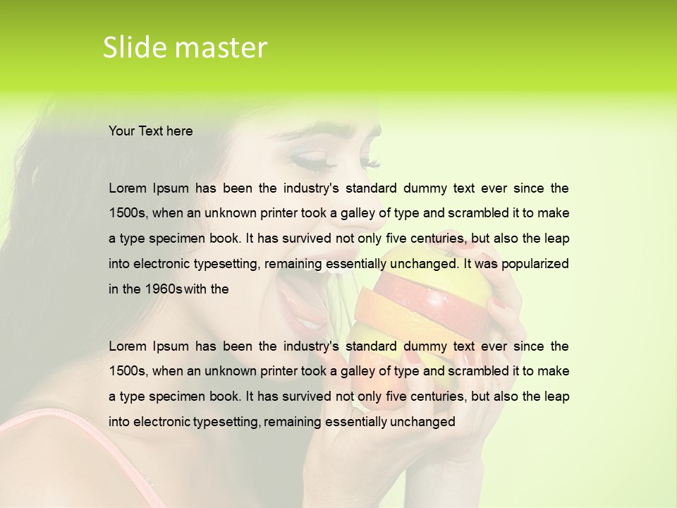 Smile Happiness Food PowerPoint Template