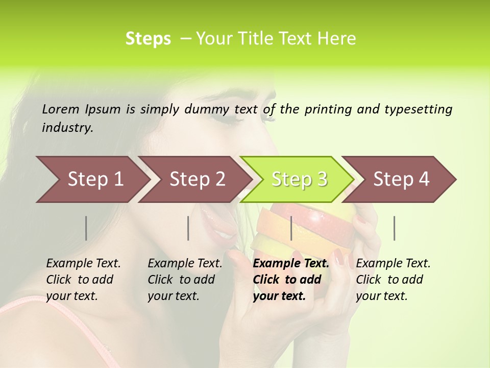 Smile Happiness Food PowerPoint Template