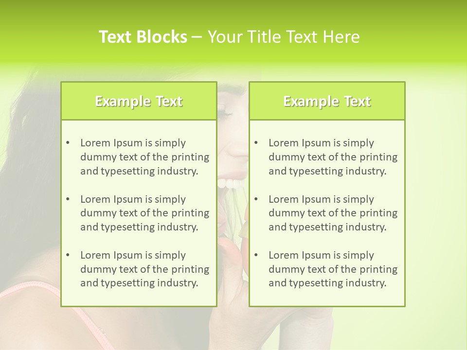 Smile Happiness Food PowerPoint Template