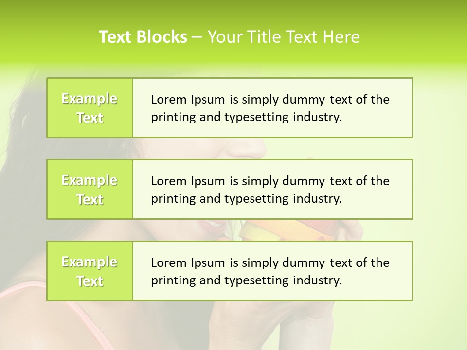 Smile Happiness Food PowerPoint Template