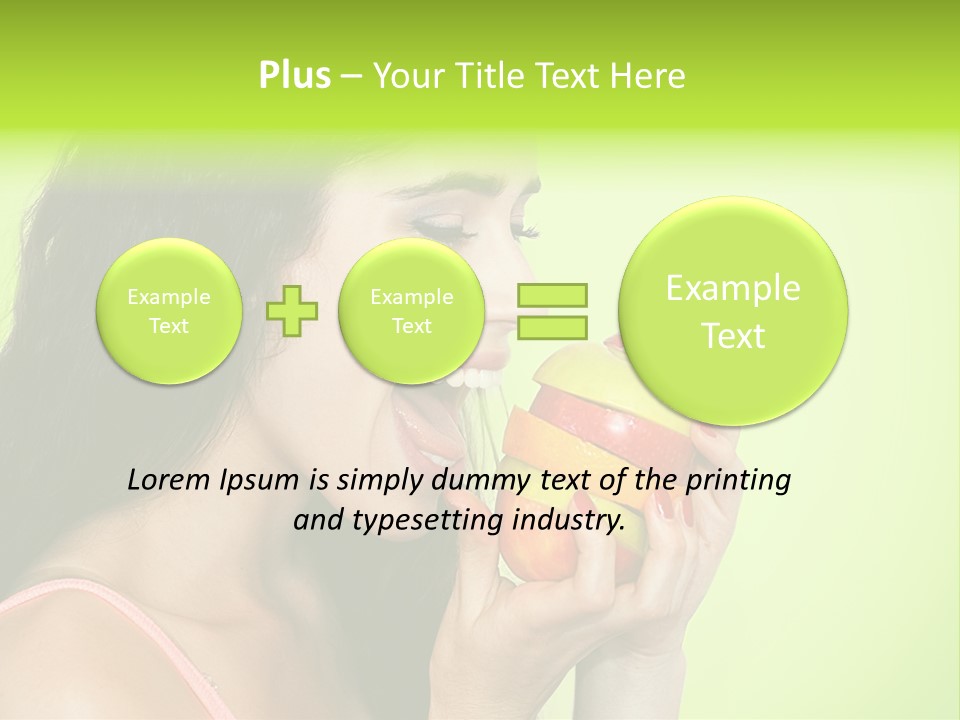 Smile Happiness Food PowerPoint Template