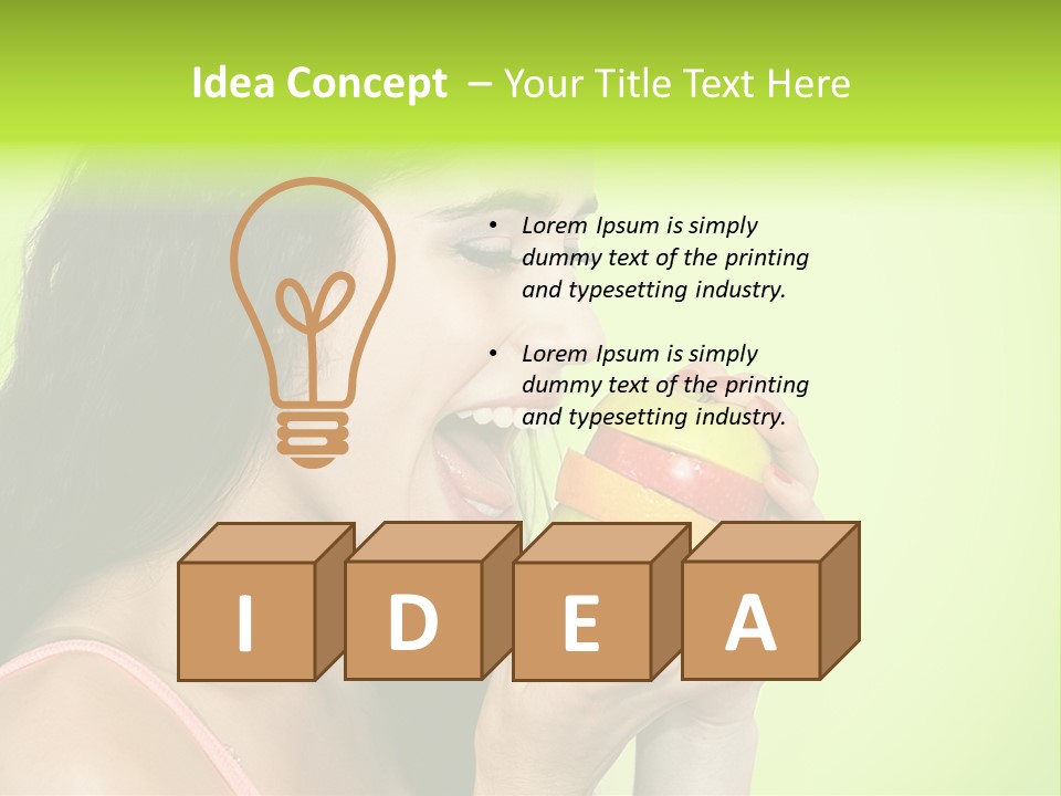 Smile Happiness Food PowerPoint Template