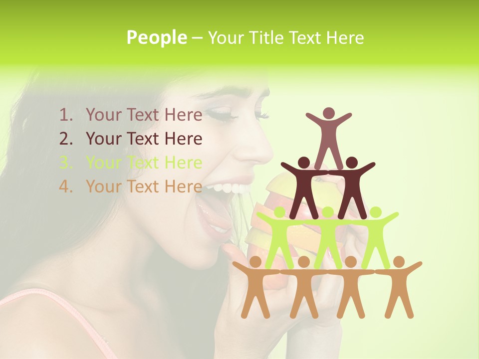 Smile Happiness Food PowerPoint Template