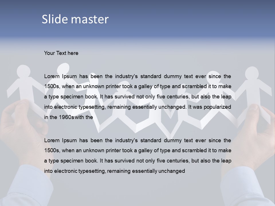 Friendship Holding Crowd PowerPoint Template