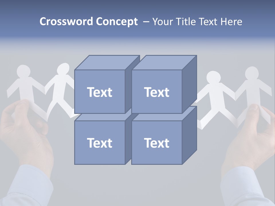 Friendship Holding Crowd PowerPoint Template